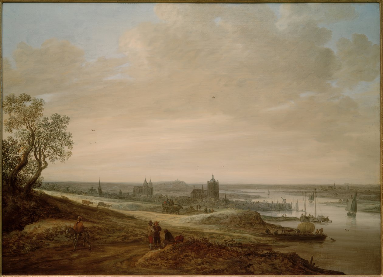 Panoramatická krajina s výhledem na Arnhem od Jan van Goyen