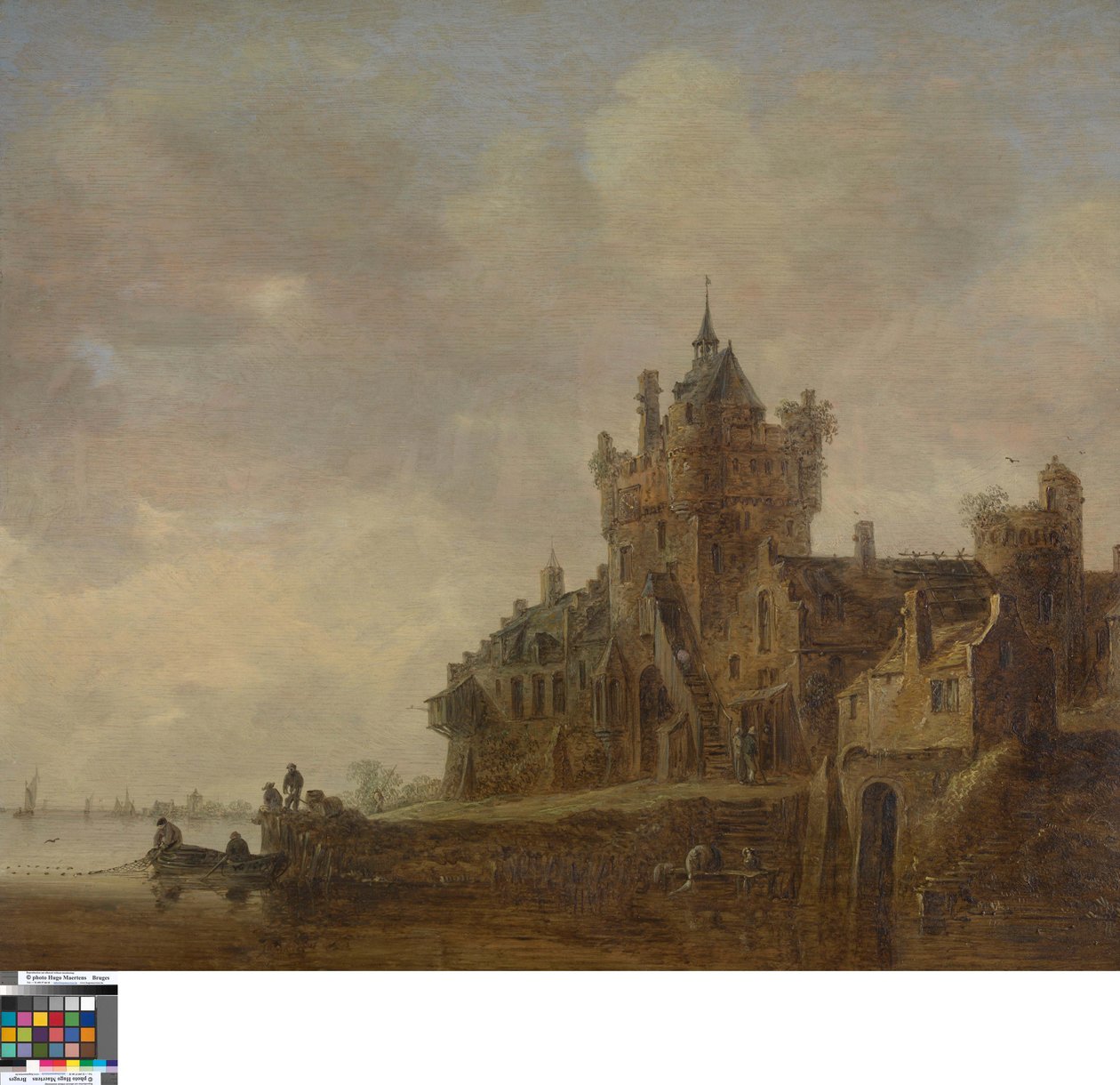 Říční krajina s hradem od Jan van Goyen