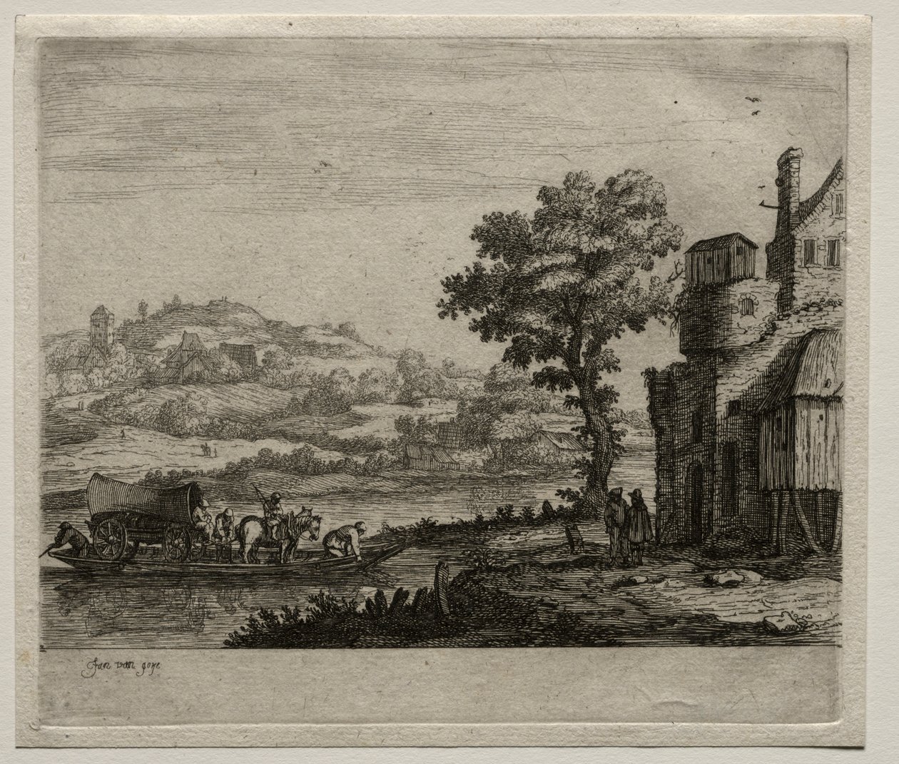 Trajektová loď od Jan van Goyen