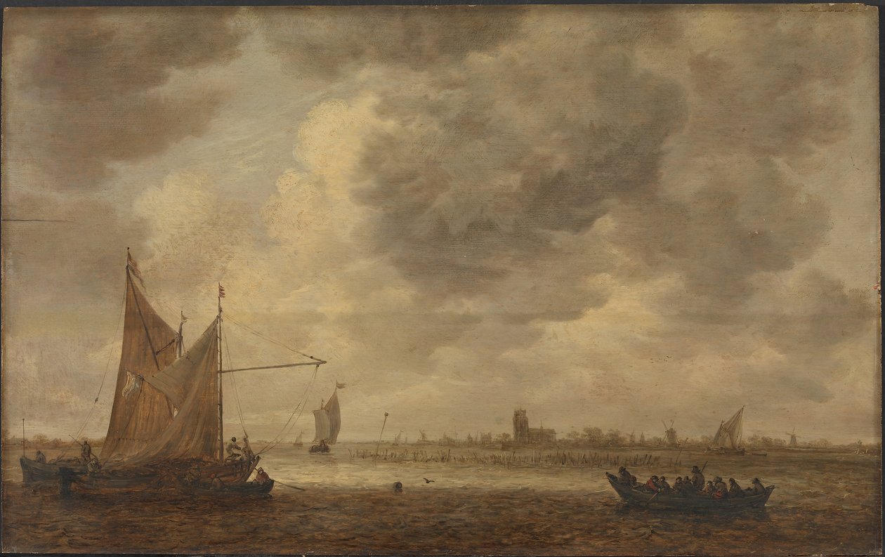Řeka Oude Maas u Dordrechtu od Jan van Goyen