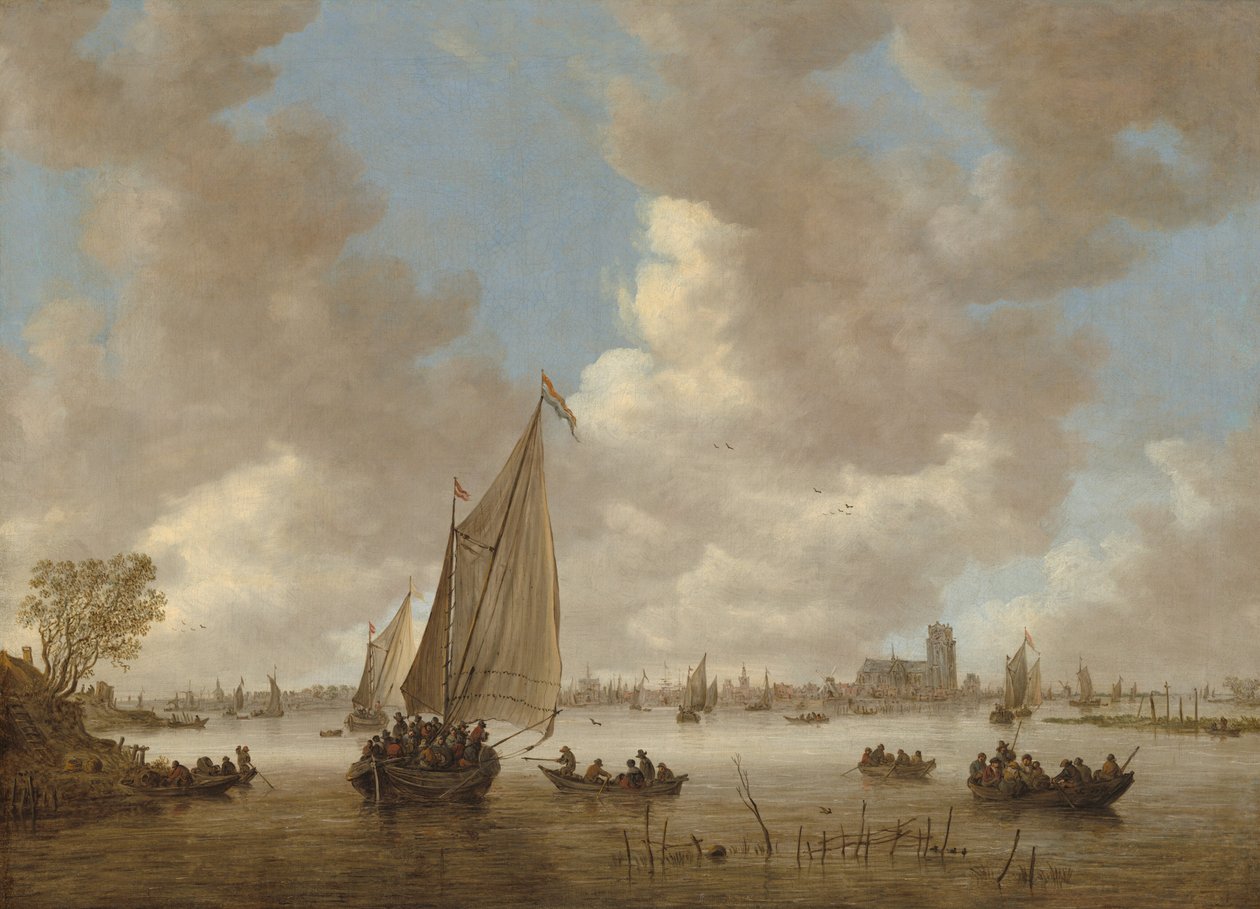 Pohled na Dordrecht ze severu od Jan van Goyen
