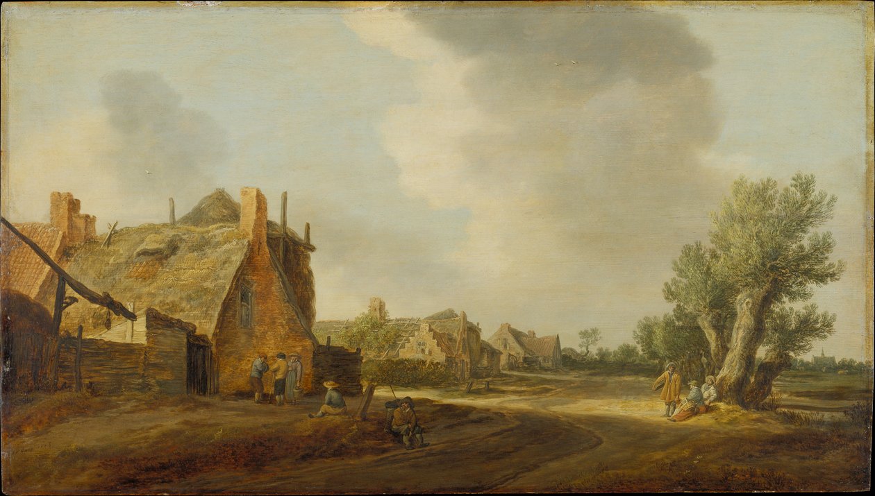 Vesnická ulice od Jan van Goyen