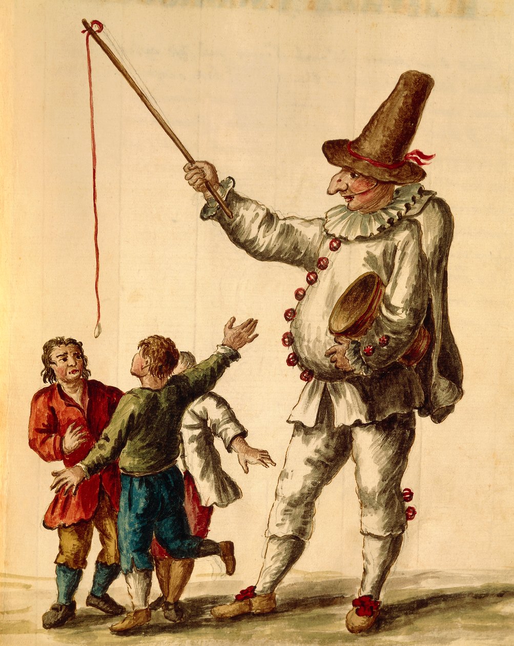 Karnevalové hry, akvarel od Giovanniho Grevembrocha, Itálie od Jan van Grevenbroeck