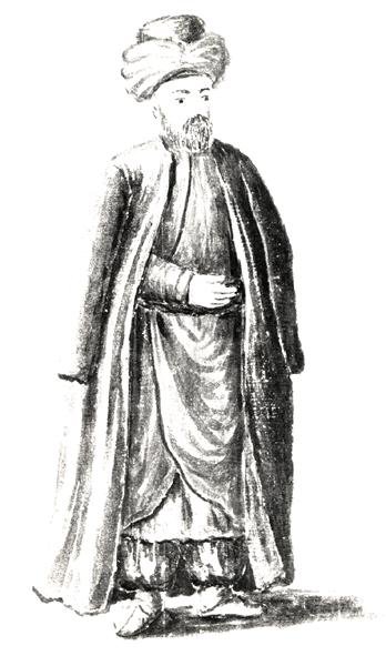 Coemino Bajeti, z The Venetian Clothes (wc na papíře) (viz 188194 pro doprovodný text) od Jan van Grevenbroeck