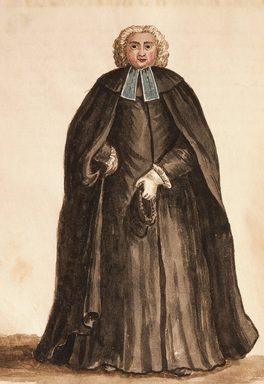 Mistr Dóžecí kaple z Kostýmy Benátek od Giovanniho di Grevembrocha (1731-1807), akvarel od Jan van Grevenbroeck