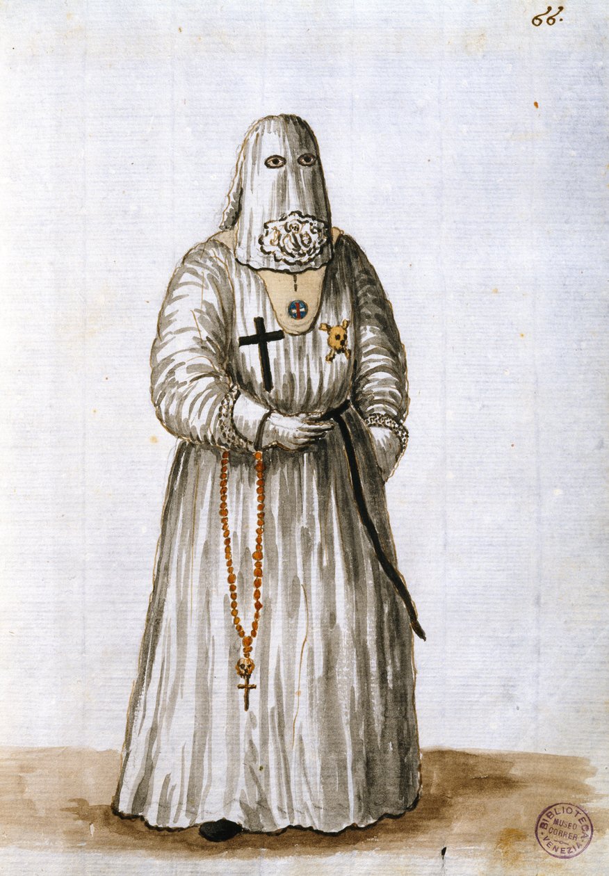 Róby Bratrstva utrpení Kristova (pero, inkoust a wc na papíře) od Jan van Grevenbroeck