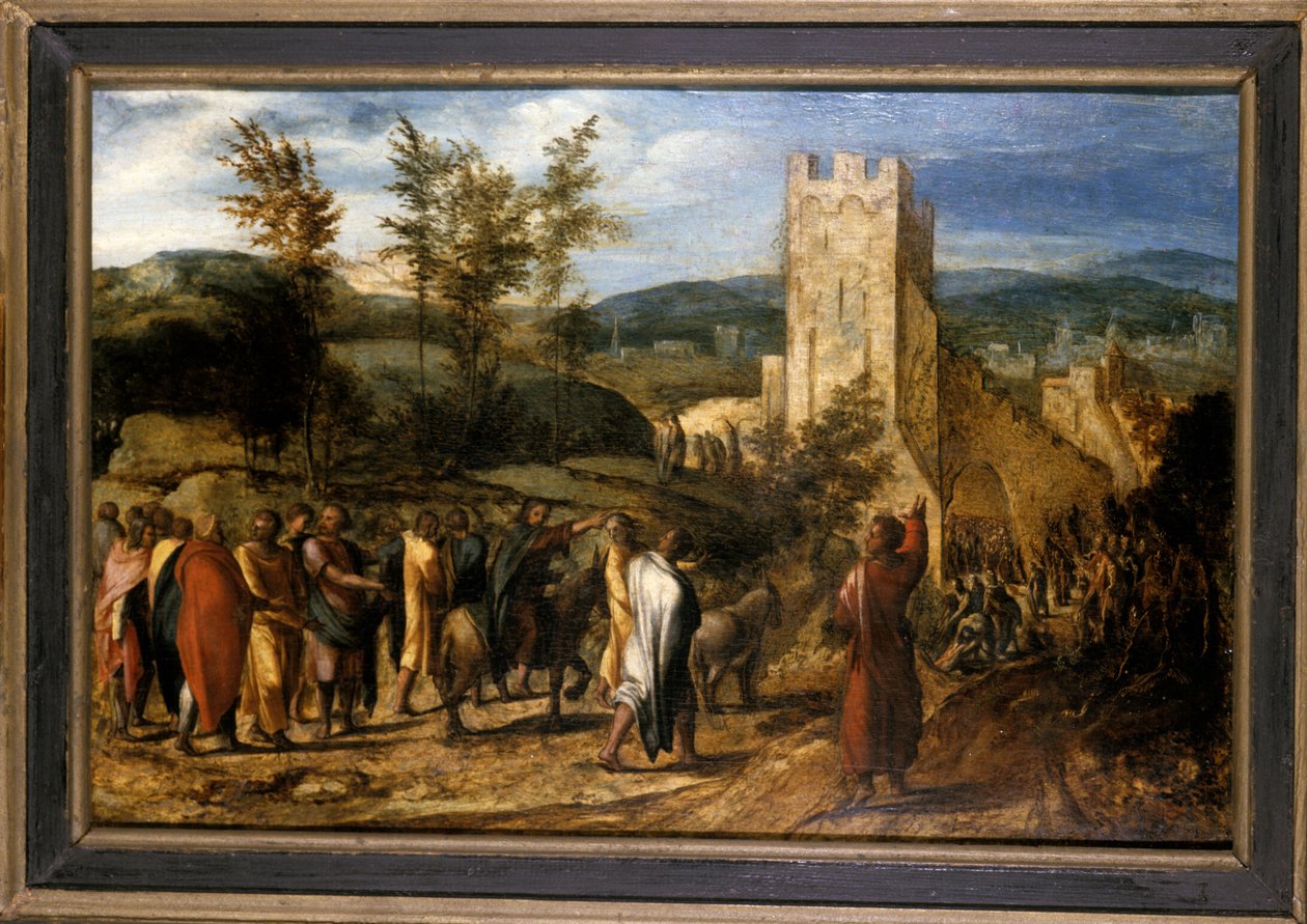 Kristus vstoupil do Jeruzaléma, 1551-1600 od Jan van Hemessen