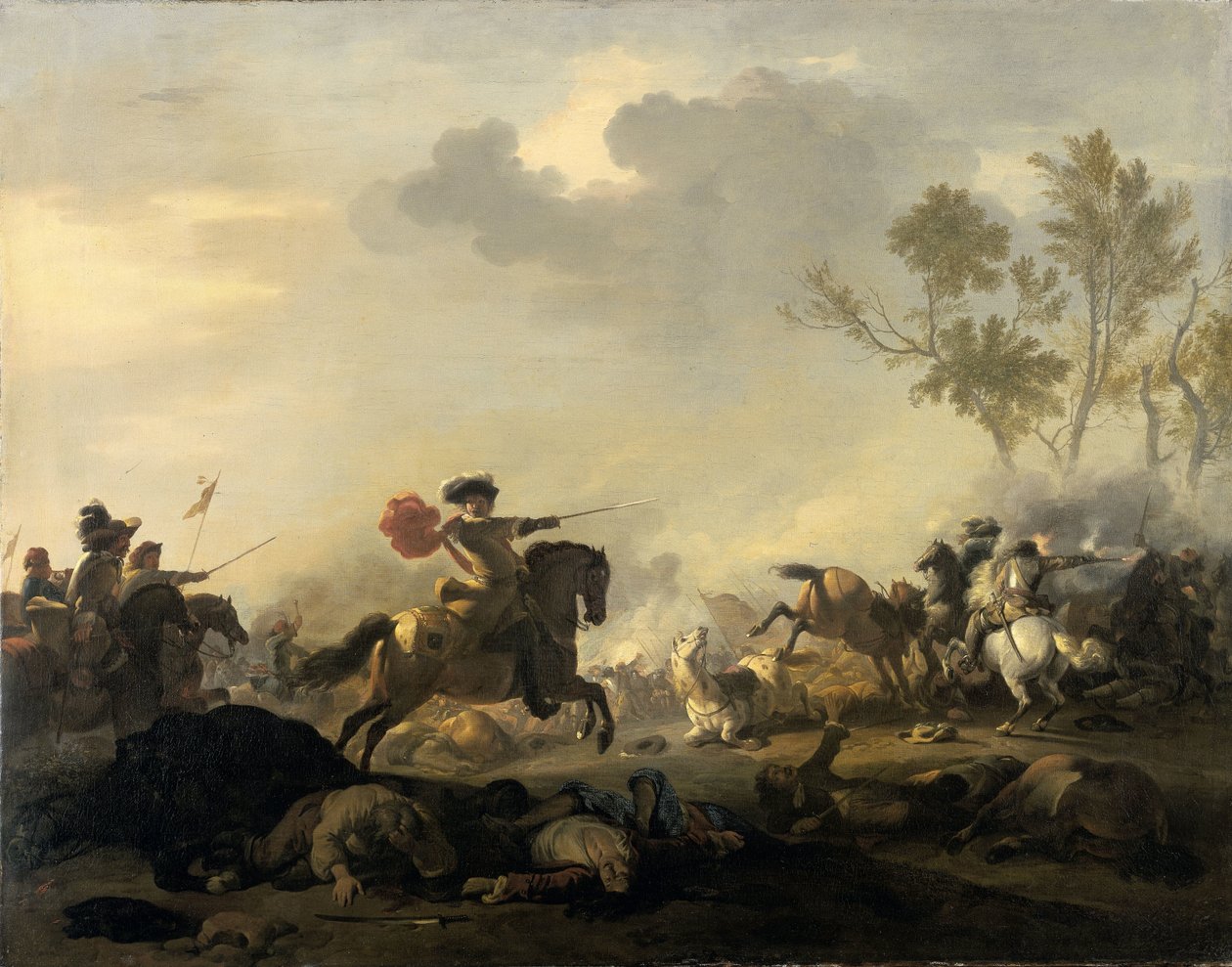 Útok kavalérie od Jan van Huchtenburg