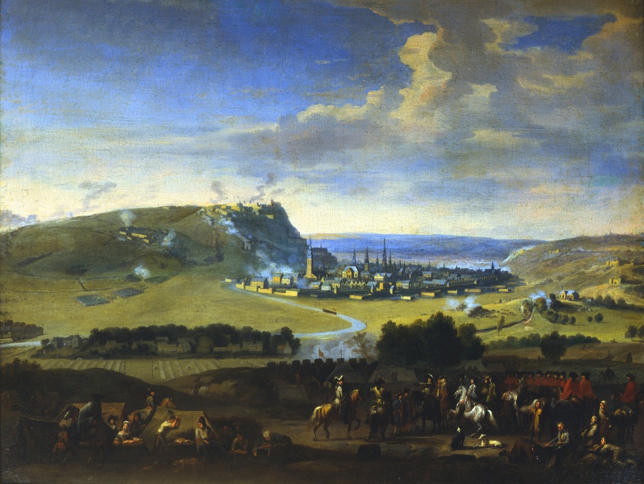 „Obležení Namuru“, scéna před posledním útokem, 5. srpna 1695 od Jan van Huchtenburg