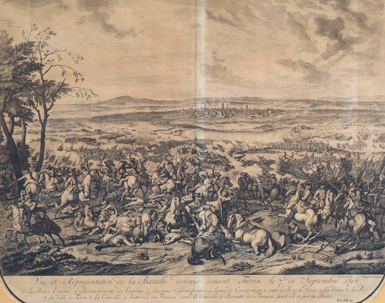 Bitva u Turína 7. září 1706 od Jan van Huchtenburgh