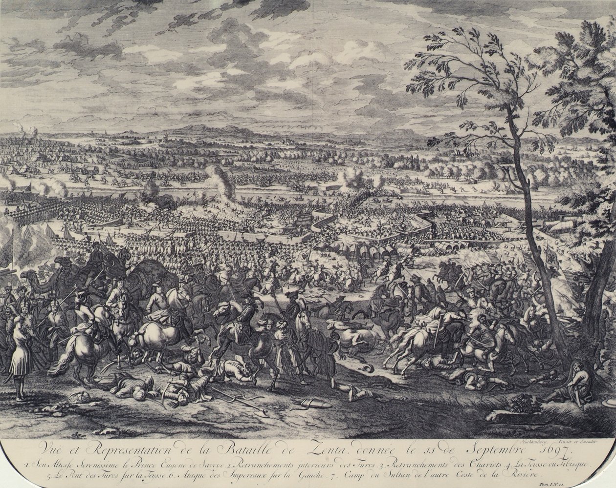 Bitva u Zenty 11. září 1697 od Jan van Huchtenburgh