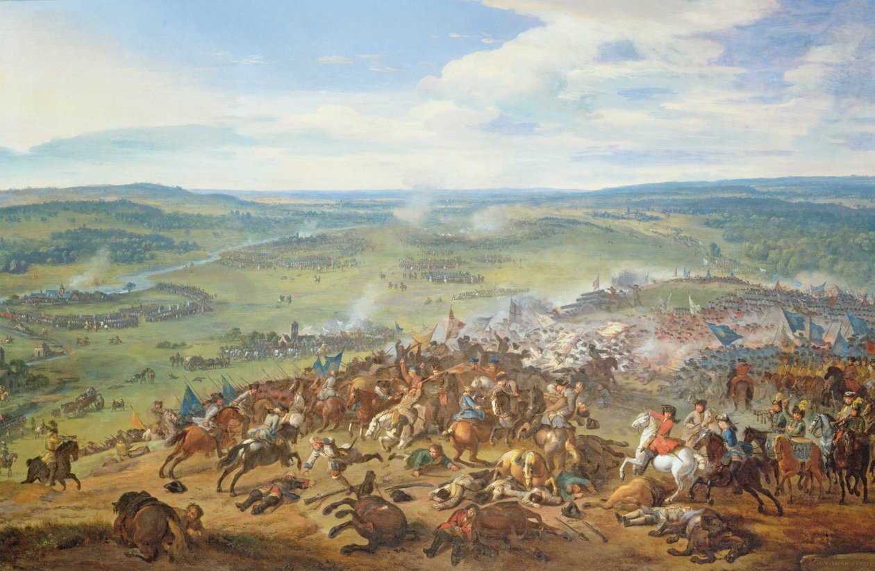 Bitva u Blenheimu, poblíž Hochstadtu (Bavorsko), 1704 od Jan van Huchtenburgh