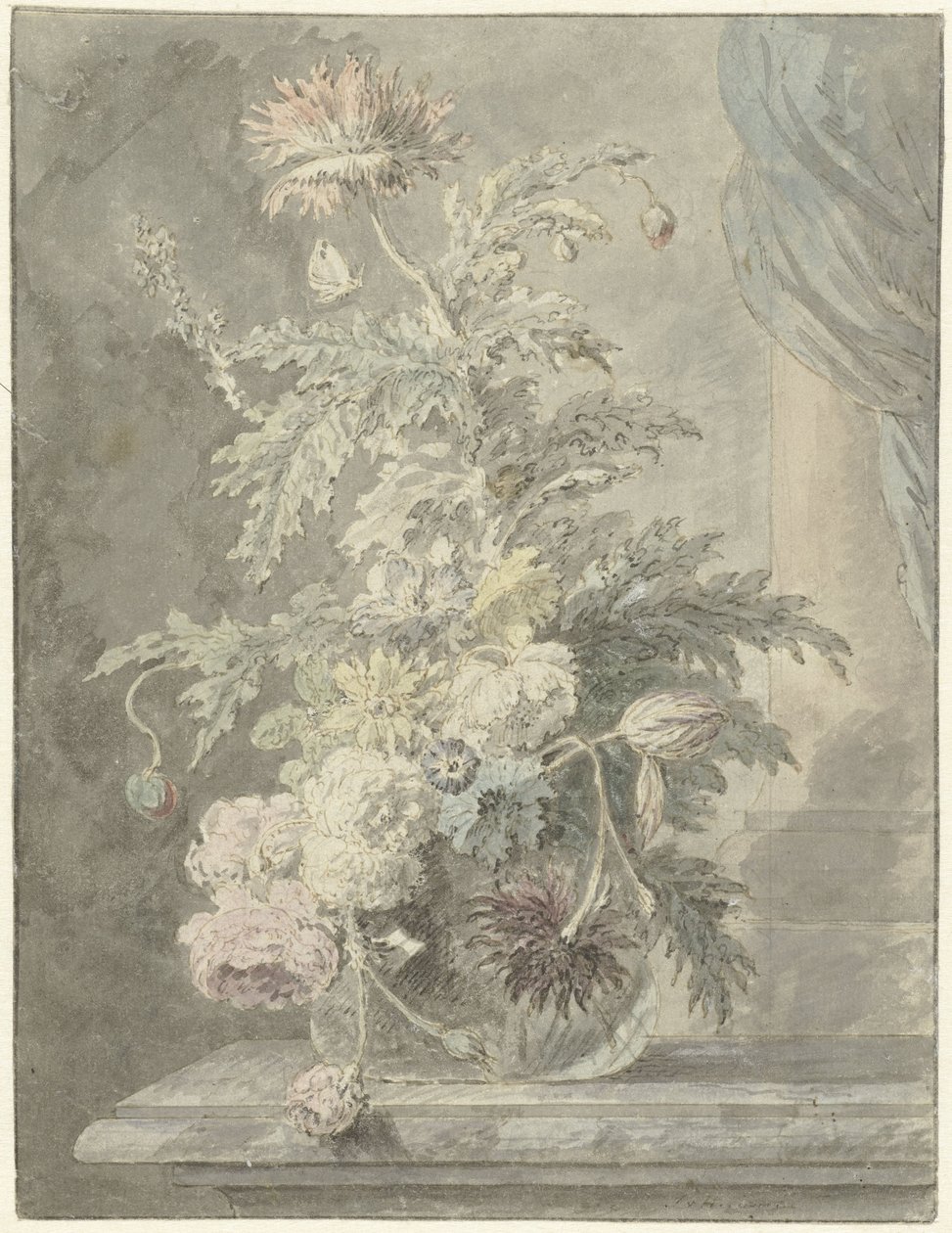 Váza s květinami od Jan van Huysum (possibly)