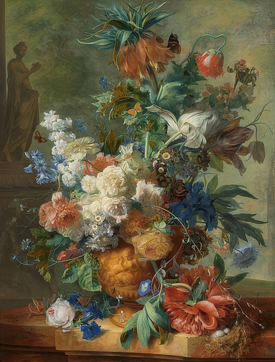 Zátiší s květinami. 1723 od Jan van Huysum