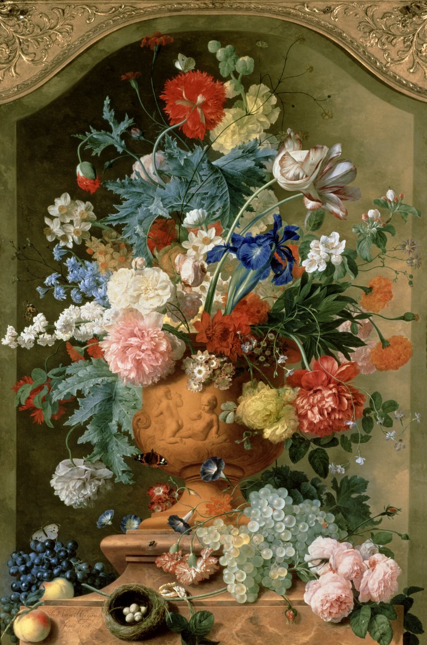 Květiny v terakotové váze, 1736 od Jan van Huysum