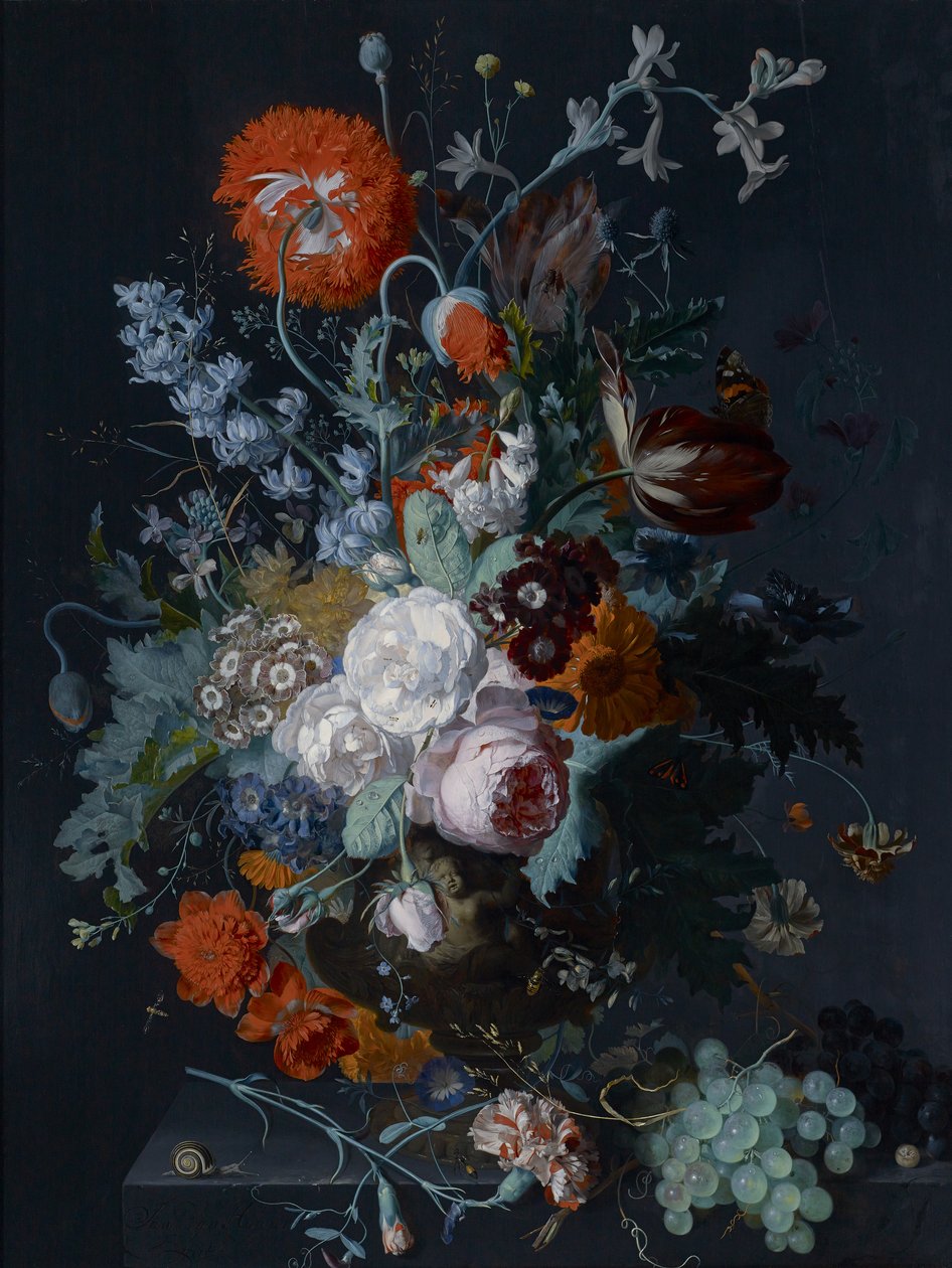 Zátiší květin a ovoce, c.1715 od Jan van Huysum
