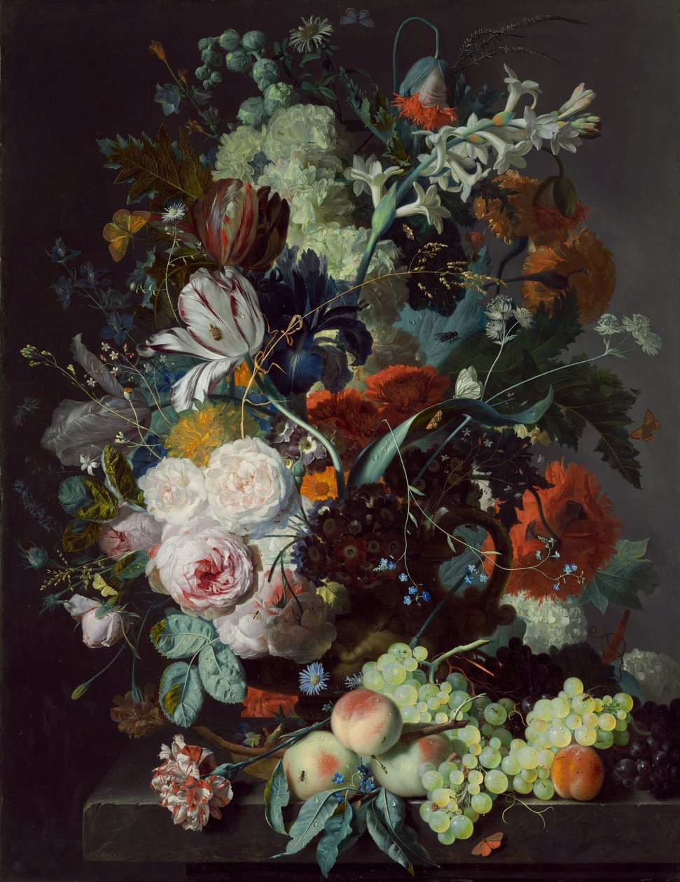 Zátiší s květinami a ovocem, c. 1715. od Jan van Huysum