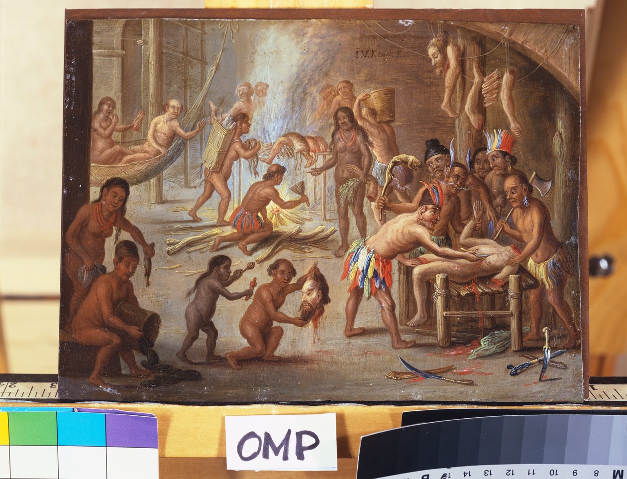 Indiáni jako kanibalové od Jan van Kessel
