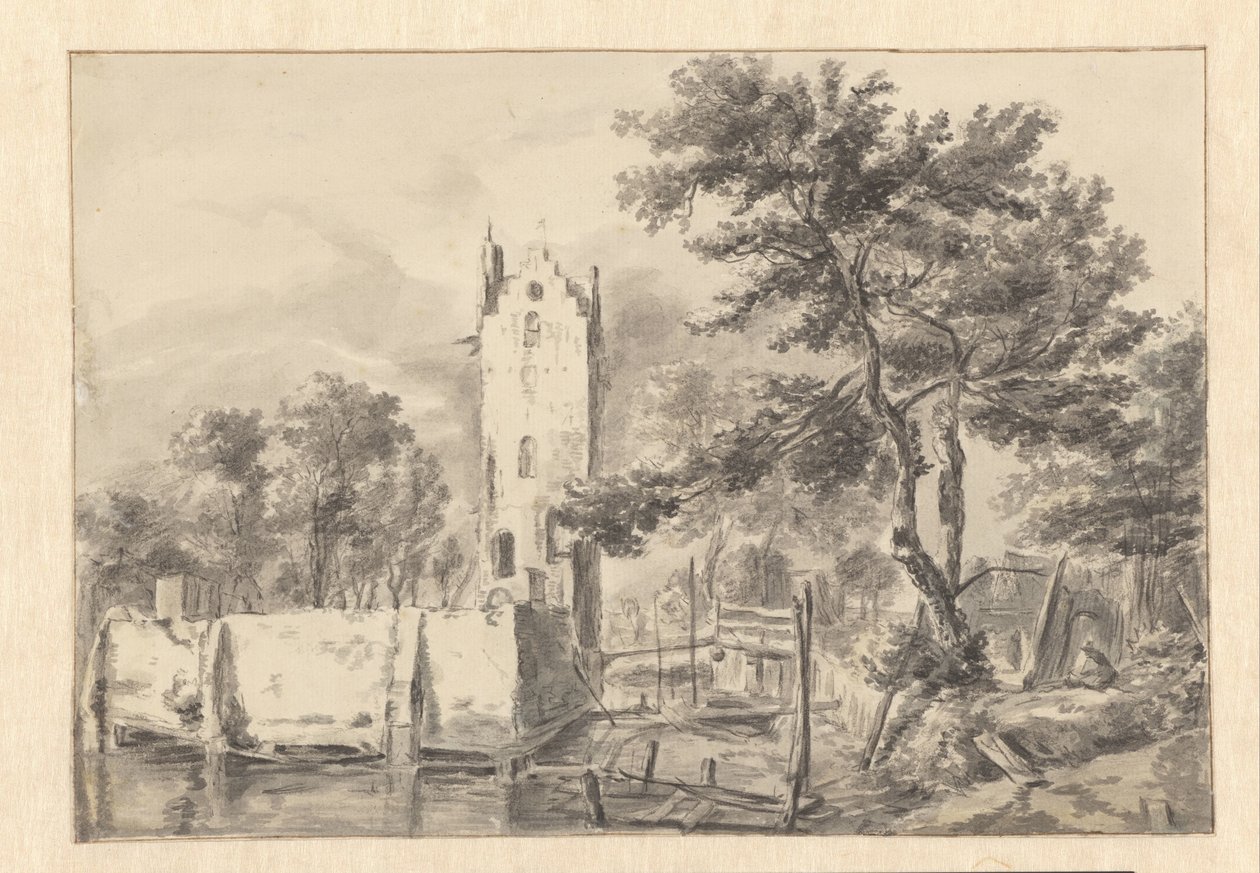 Pohled na Kostverloren Manor na Amstel od Jan van Kessel