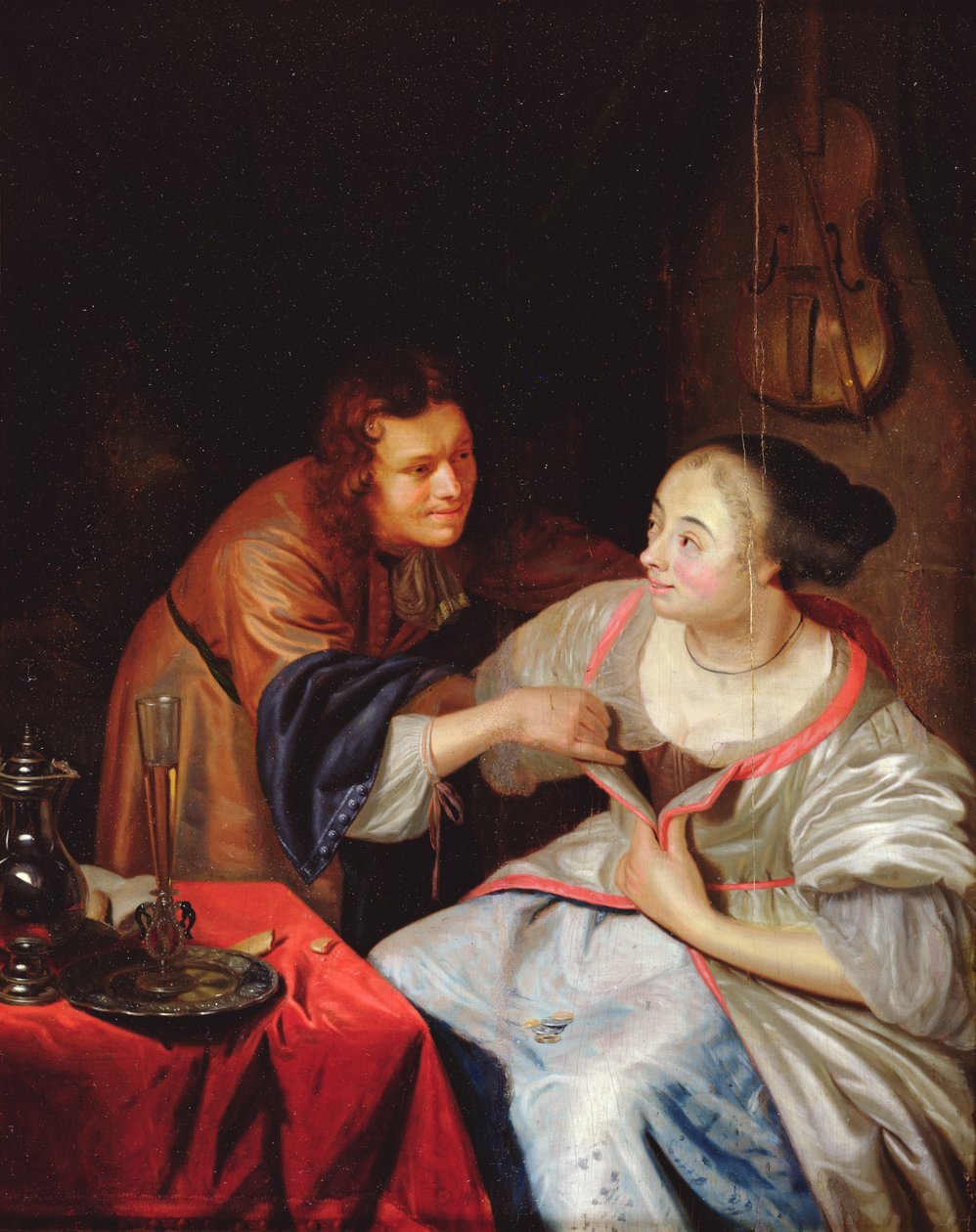 Galantní scéna od Jan van Mieris