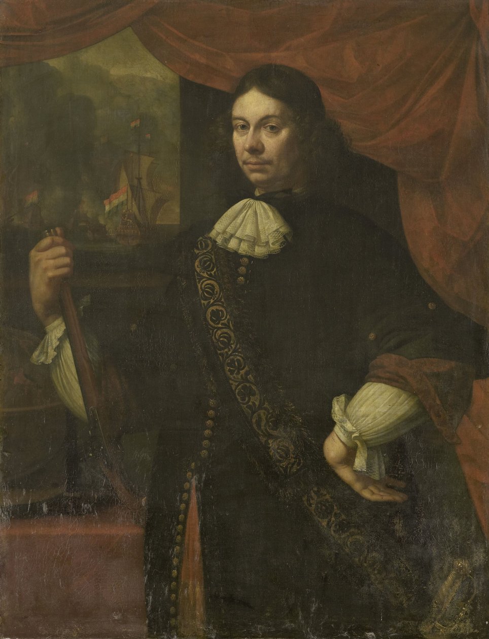 Portrét Cornelis Jacobsz de Boer, kapitán námořnictva od Jan van Neck