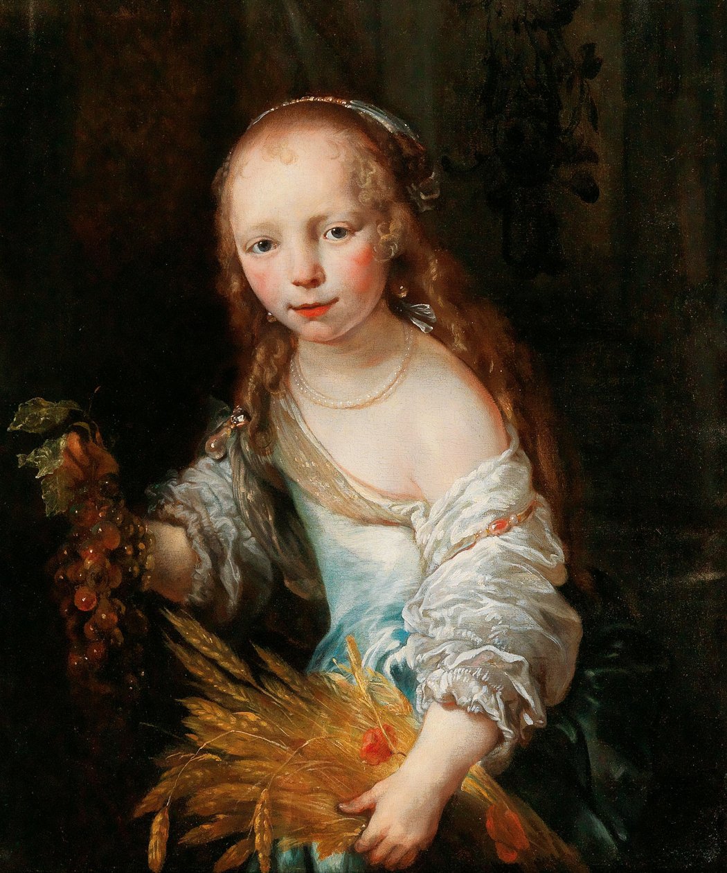 Portrét mladé dívky jako Ceres, c. 1670. od Jan van Noordt
