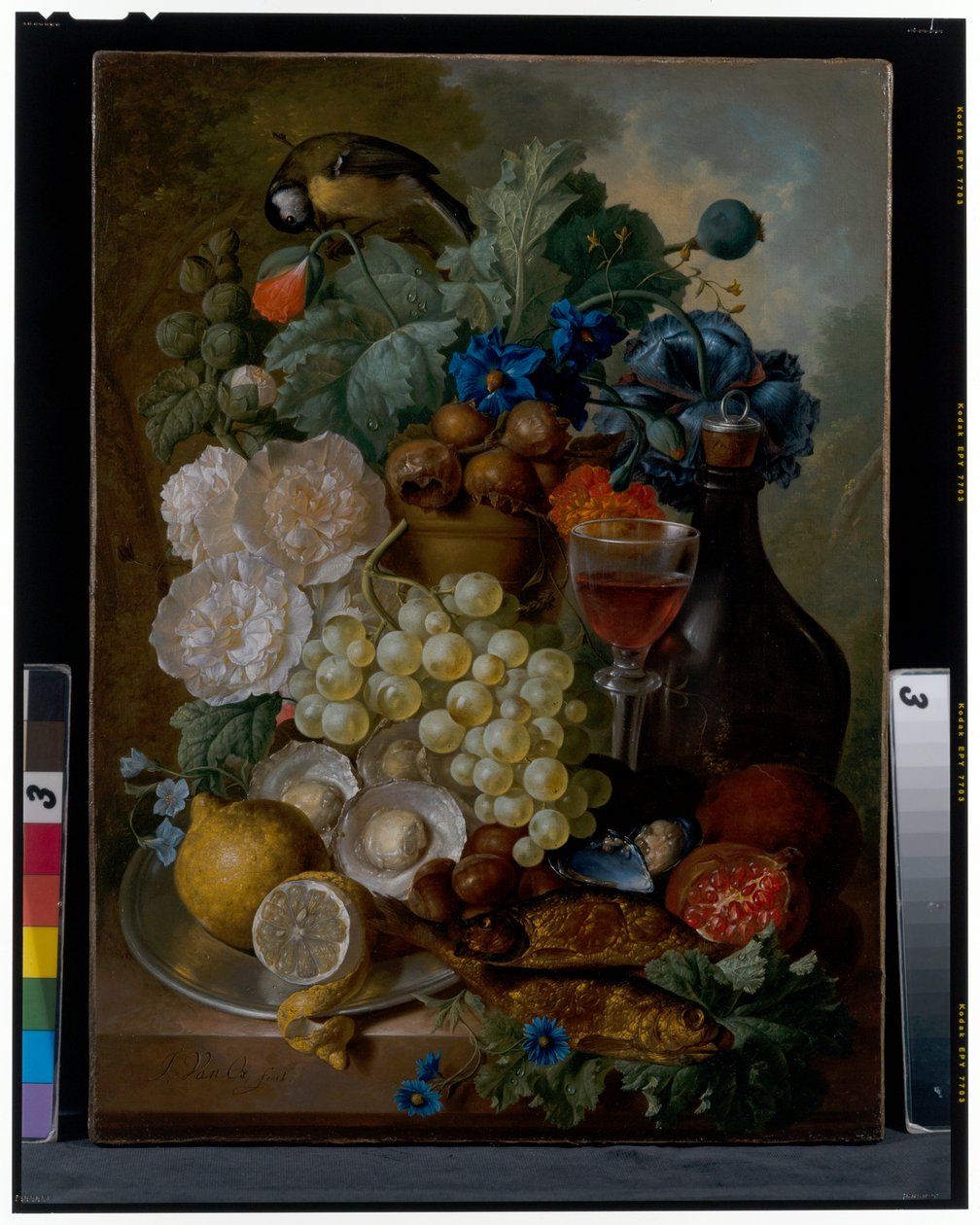 Asetelma, noin 1700-luku (öljy kankaalle) od Jan van Os
