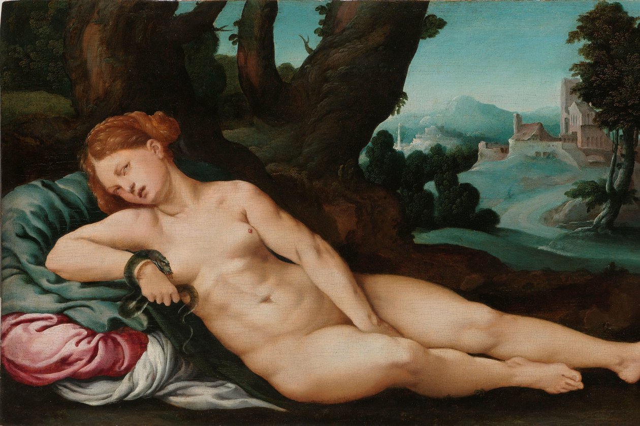 Umírající Kleopatra od Jan van Scorel (attributed to)