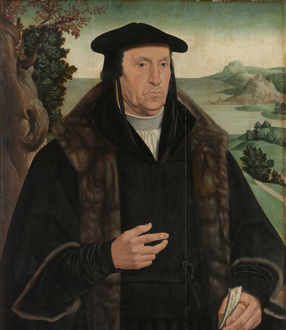 Portrét Cornelis Aerentsz van der Dussen (1481-1556) od Jan van Scorel (copy after)
