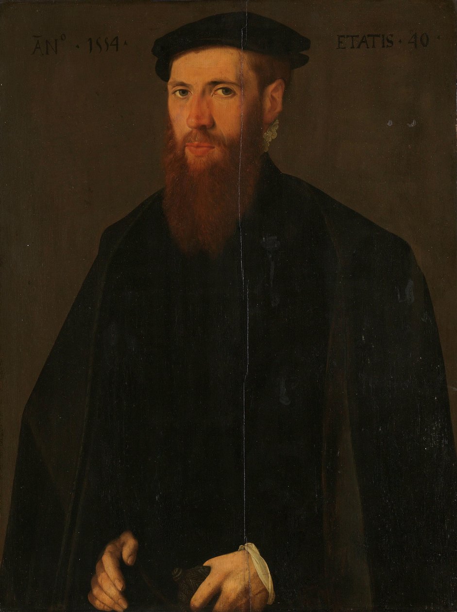Portrét Willema van Lokhorsta (1514-64) od Jan van Scorel (copy after)