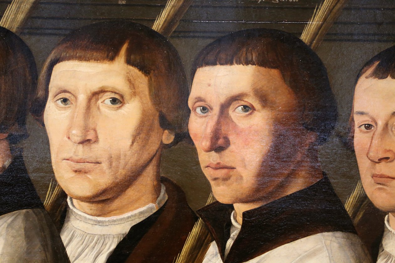 Groep Portrét jeruzalémských poutníků od Jan van Scorel