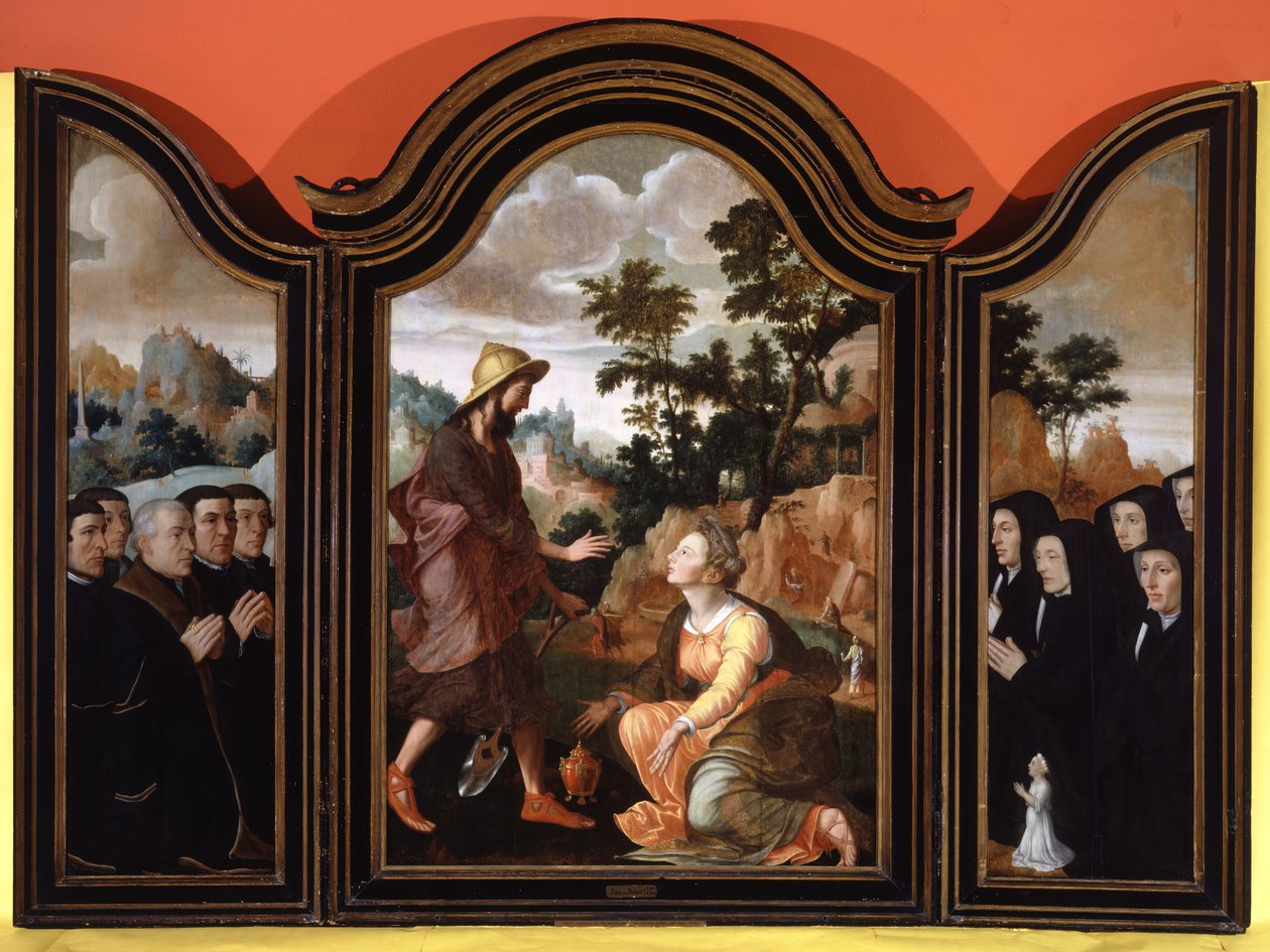Noli Me Tangere, Donors in the Wings, 1548-1554. od Jan van Scorel