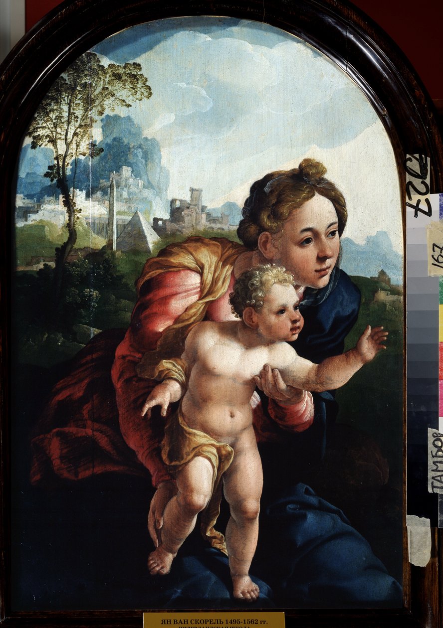 Panna a dítě, 1530 od Jan van Scorel
