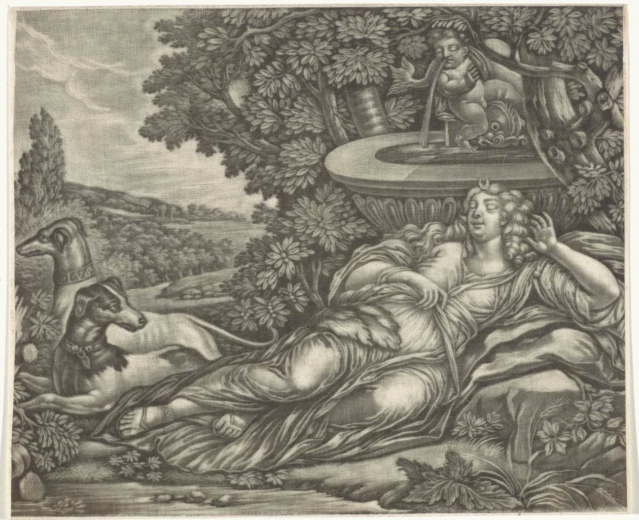 spící Diana od Jan van Somer (possibly)