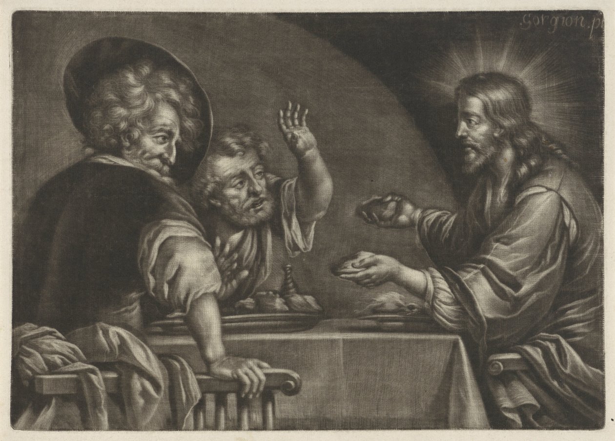 Jídlo v Emauzích od Jan van Somer
