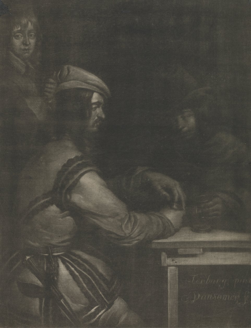 Scéna v hostinci od Jan van Somer