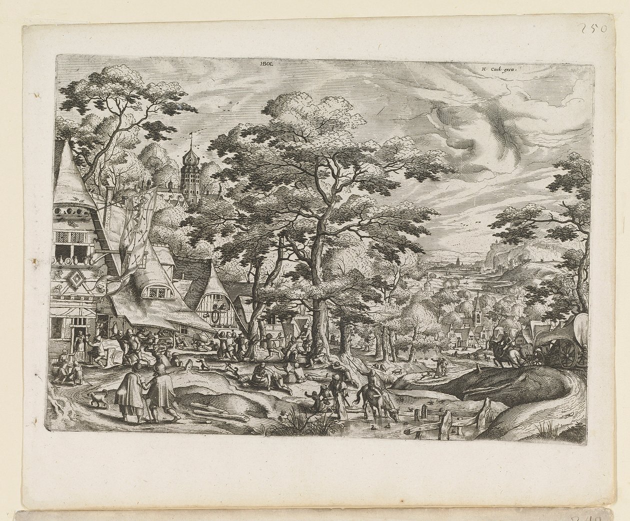 Krajina s vesnickou scénou od Jan van and Doetechum Lucas van and Bol Hans Doetechum the elder