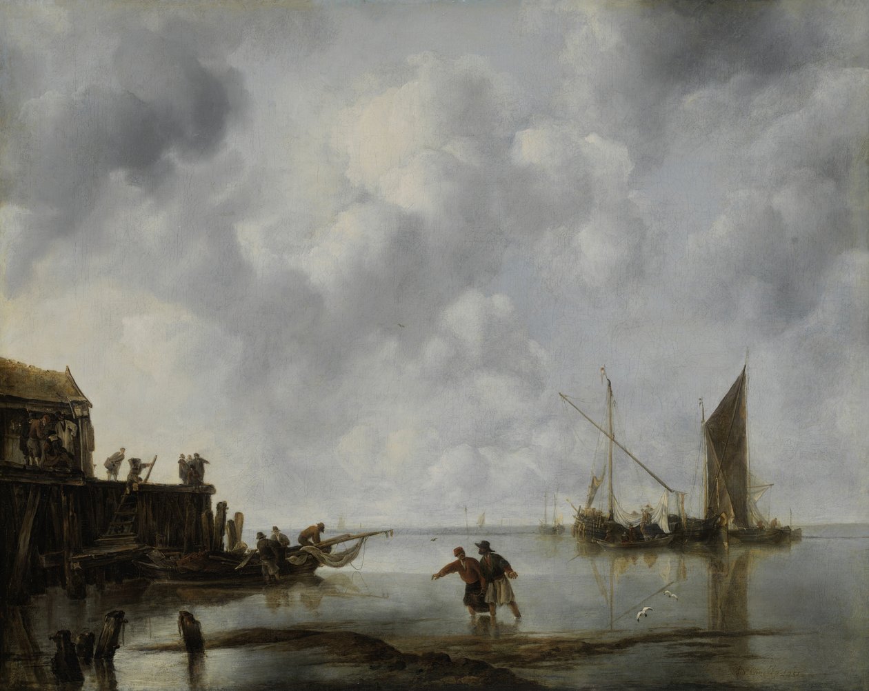 Rybářské lodě v klidu, 1651. od Jan van de Cappelle