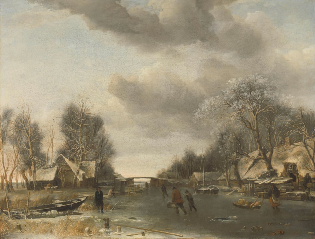 Zimní scéna od Jan van de Cappelle