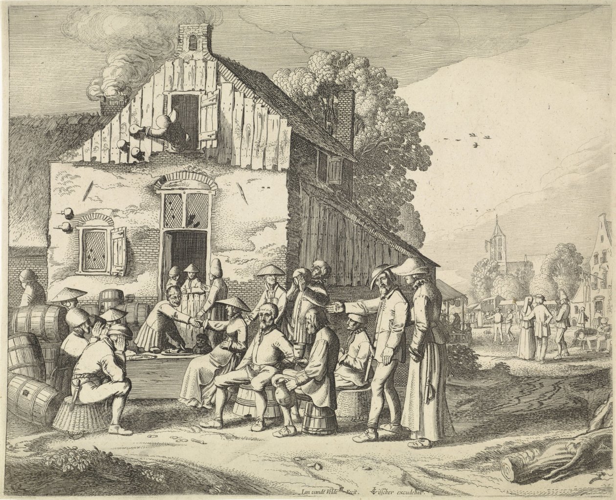 Farmářský jarmark od Jan van de Velde (II)