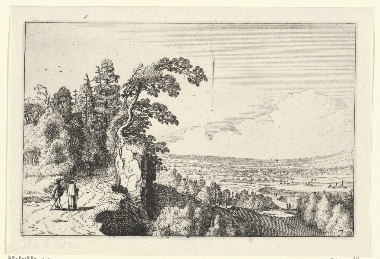 Pohled do údolí Krajiny (název série) Amenissimae aliquot requculae (název série) od Jan van de Velde (II)