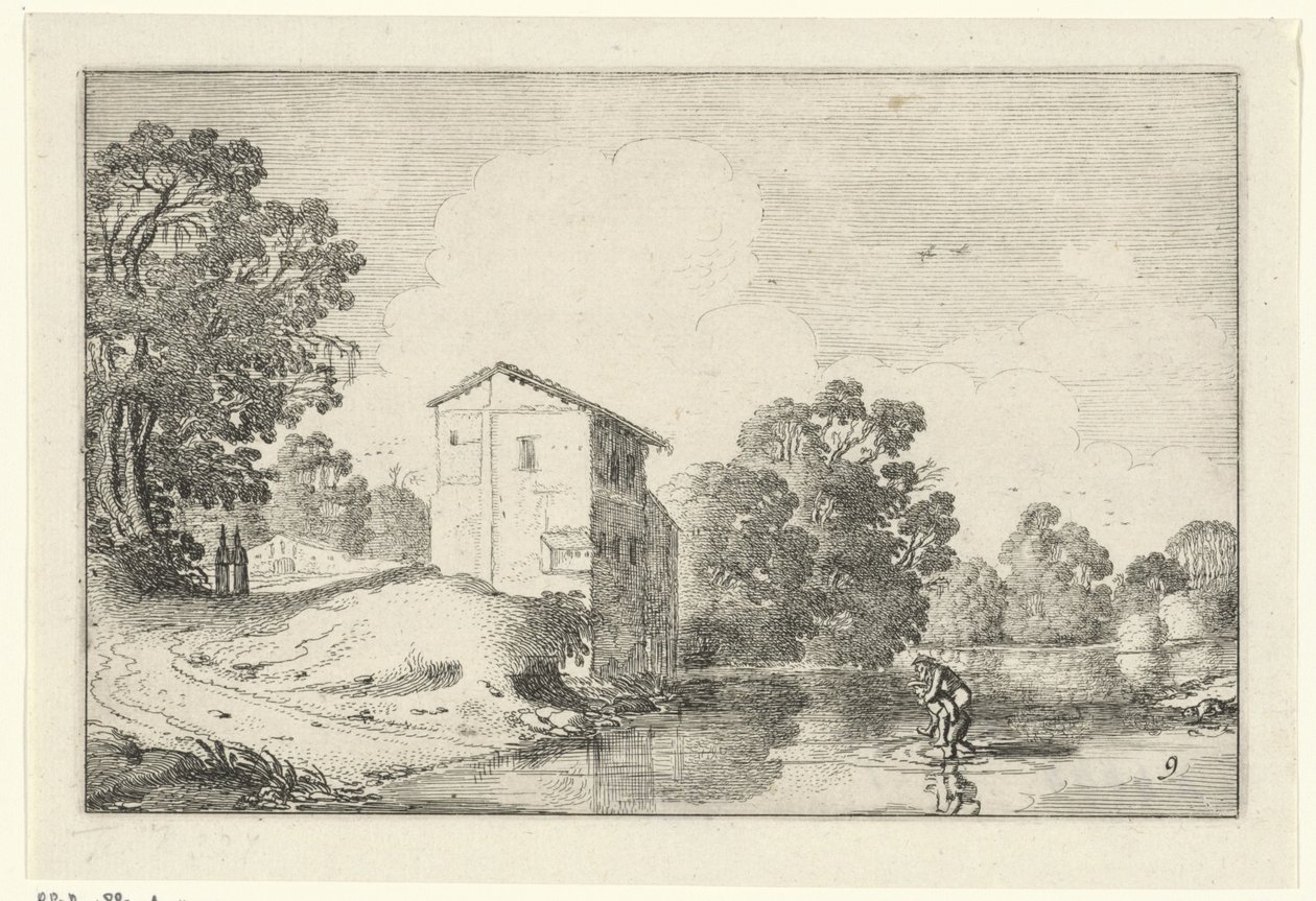 brodiště Krajiny (název série) Amenissimae aliquot requculae (název série) od Jan van de Velde (II)