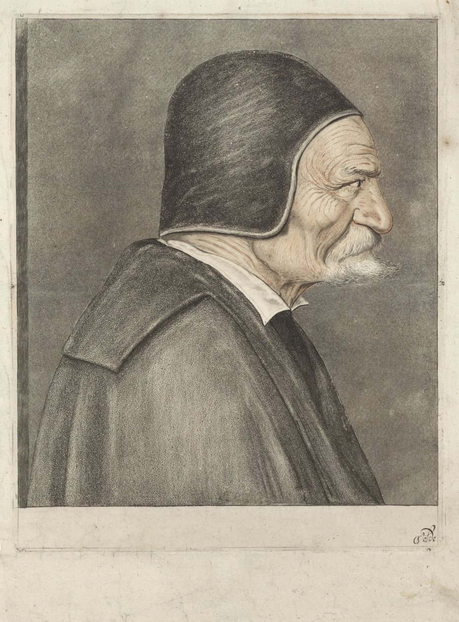 Busta starého muže, čelem vpravo od Jan van de Velde (IV)