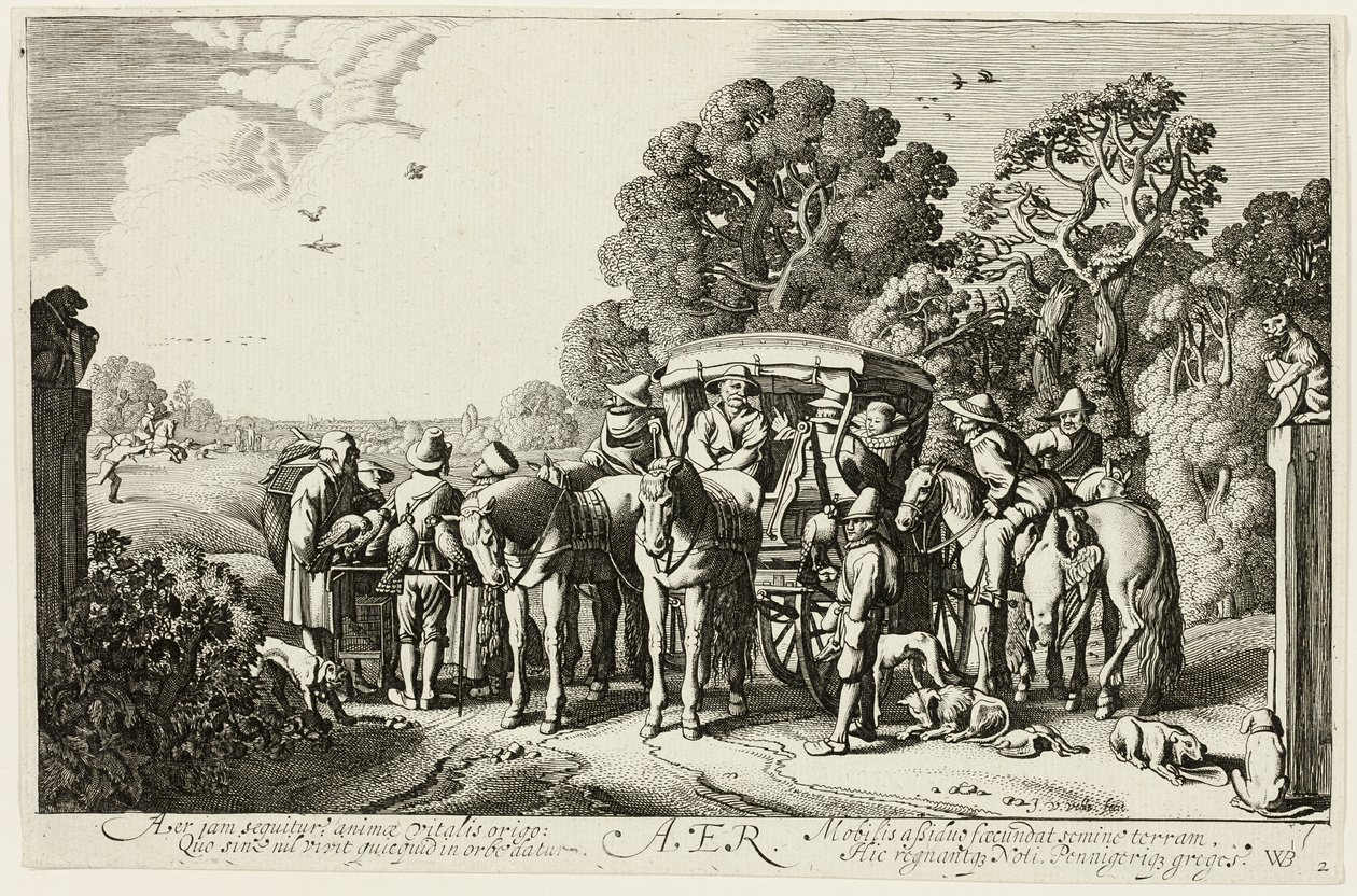 Vzduch, deska druhá z knihy Čtyři živly od Jan van de Velde II