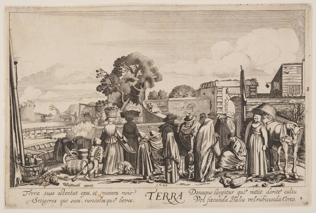 Země, z knihy Čtyři živly od Jan van de Velde II