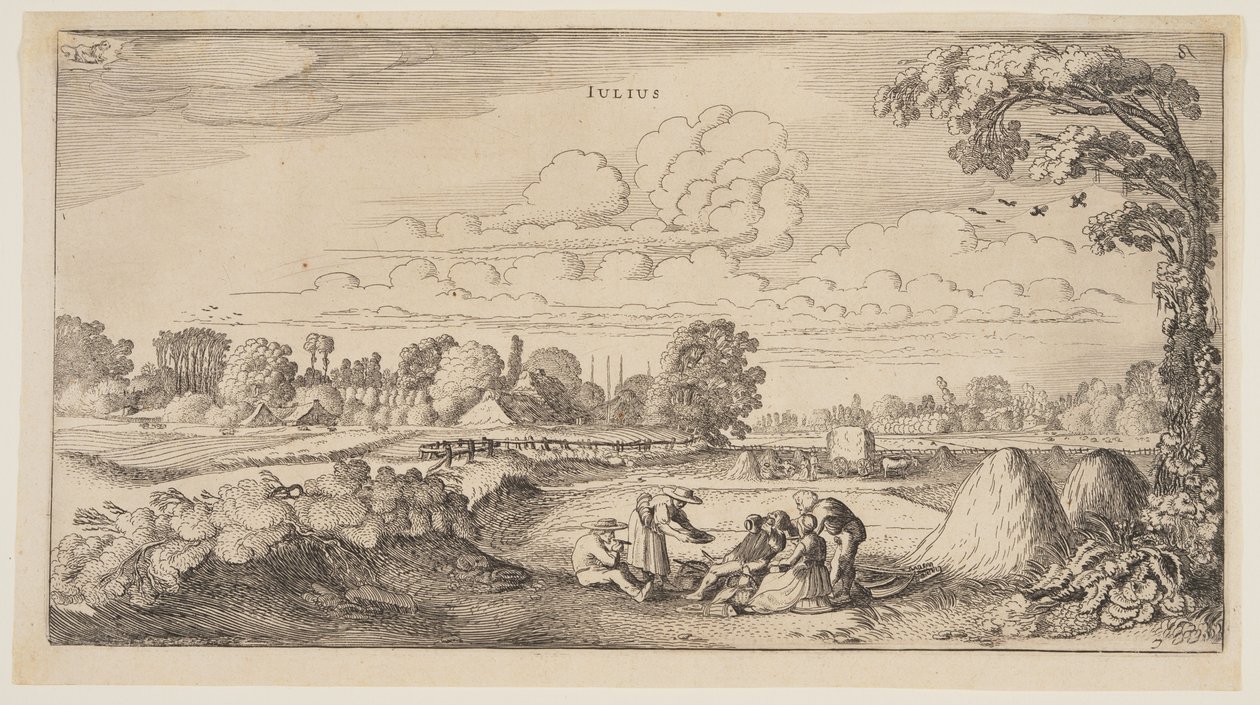 Červenec, z knihy Dvanáct měsíců v roce od Jan van de Velde II