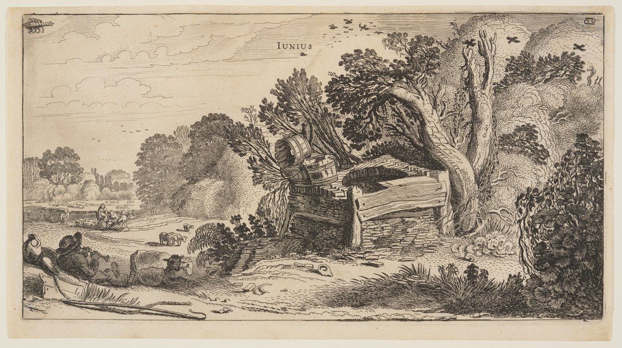Červen, z knihy Dvanáct měsíců v roce od Jan van de Velde II