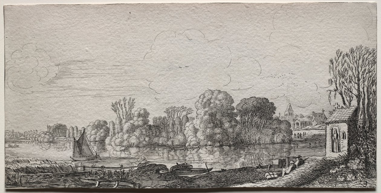 Krajiny: Kaplička u rybníka od Jan van de Velde II