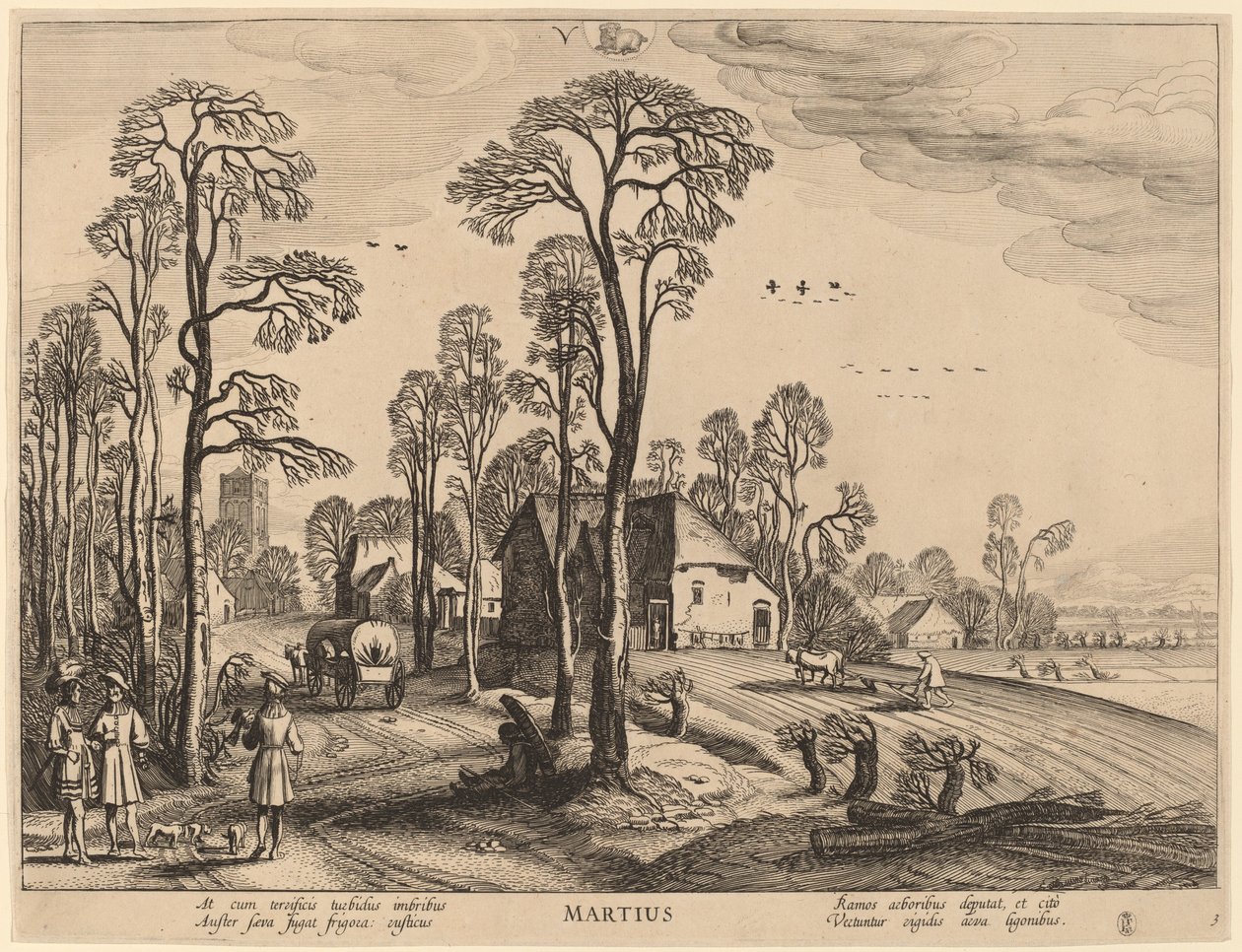 březen od Jan van de Velde II