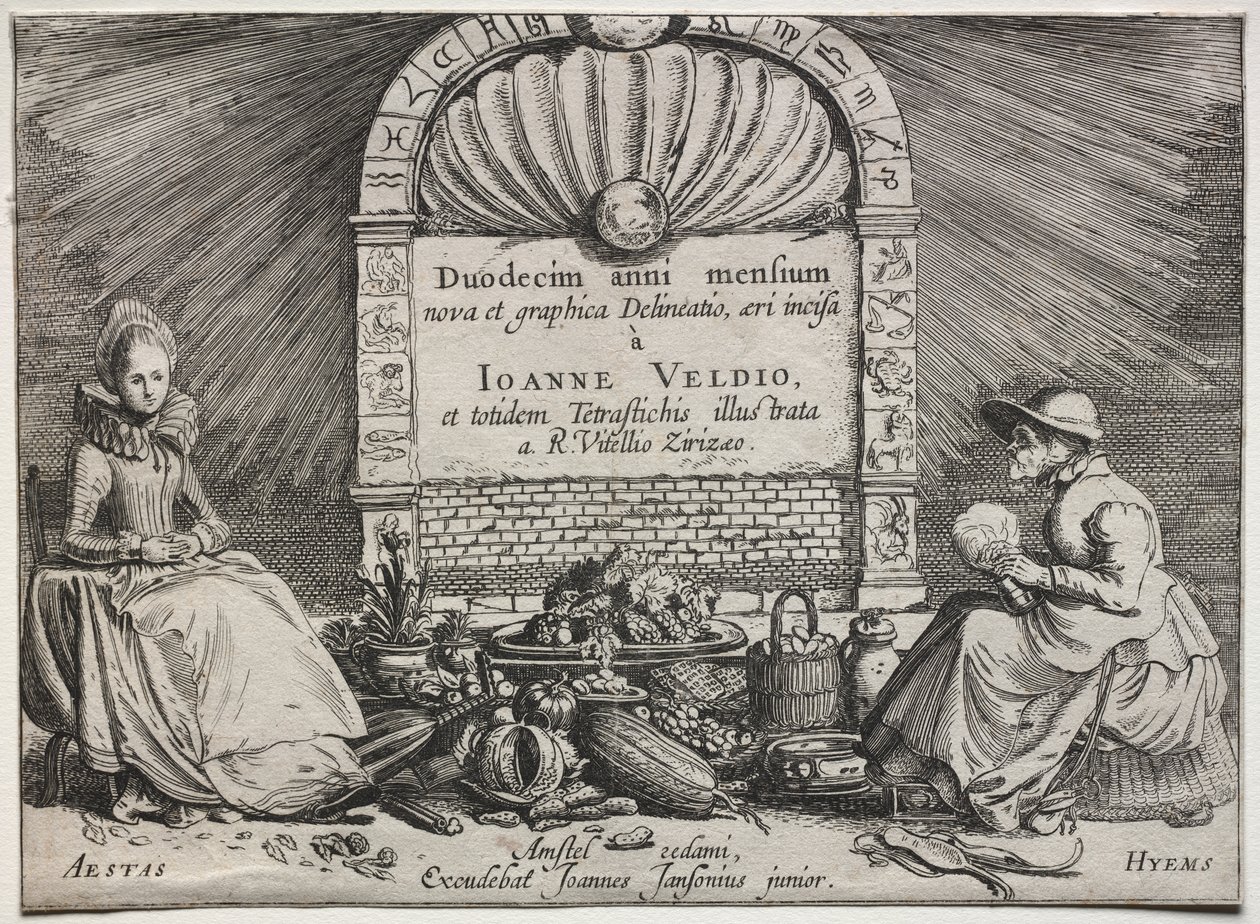 Dvanáct měsíců: Titulní strana od Jan van de Velde II